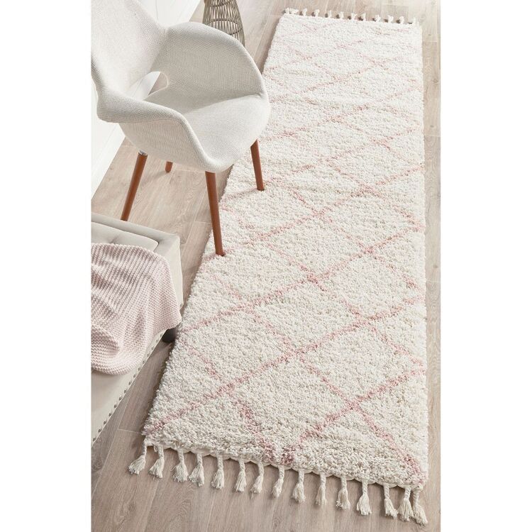 Rug Culture Saffron 22 Hall Runner Rug Pink