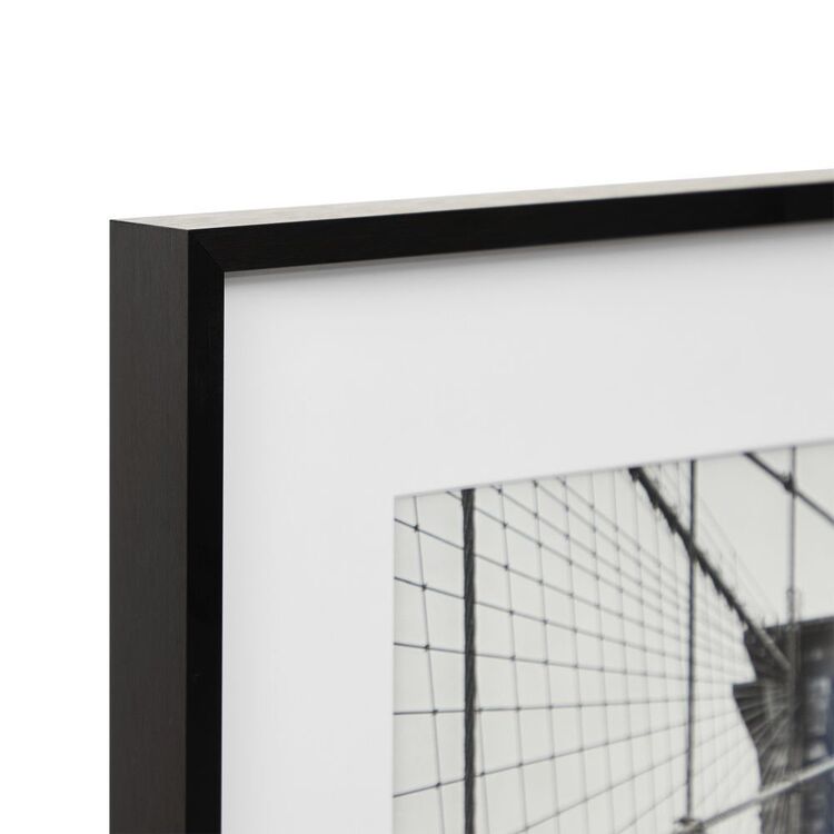 Premium Rectangle Metallicus Photo Frame Black