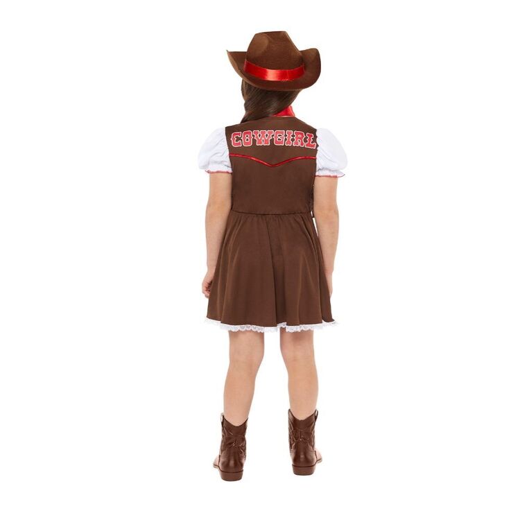 Sicypoty Kids Cowboy Costume Set (5-7 Years) - 4-Piece Western Outfit With Vest, Pants, Hat & Bandana