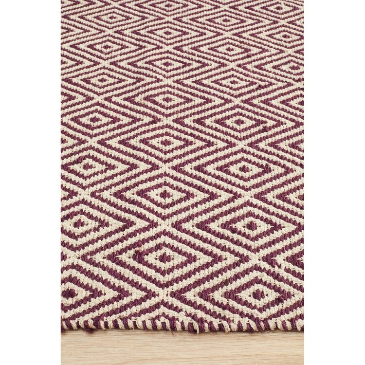 Rug Culture Abode Diamond Rug Purple