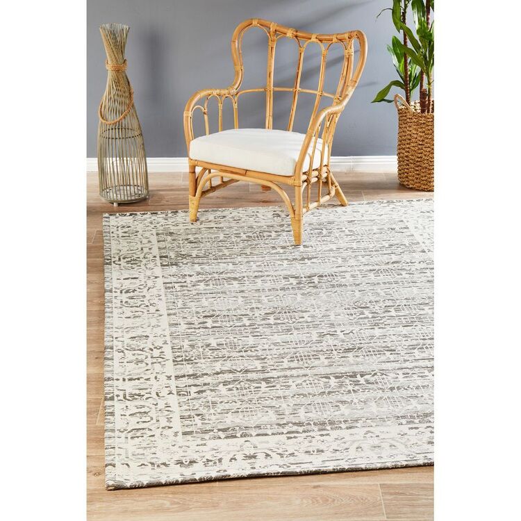 Magnolia Ruth Rug Rug Culture Magnolia 88 Rug Silver | Spotlight Australia