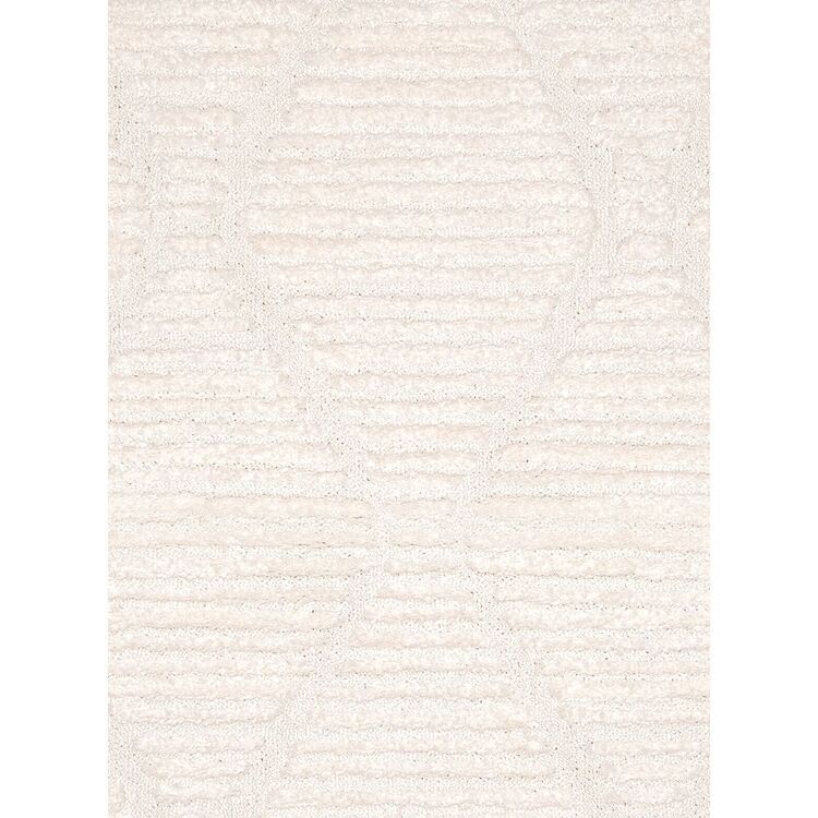 Loopsie Monetta Diamond Round Rug Cream