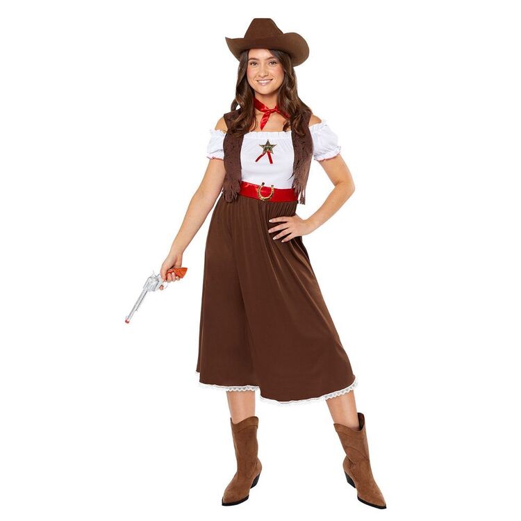 Western Cowgirl Costume Multicoloured - Main Image