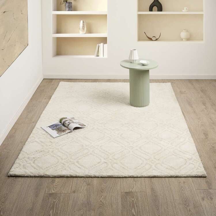 Pearl Color Rug KOO Byron Pearl Rug Natural 280 x 190 cm | Spotlight Australia