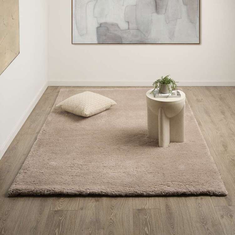 Shagg Rug Back KOO Cali Shaggy Rug Taupe | Spotlight Australia