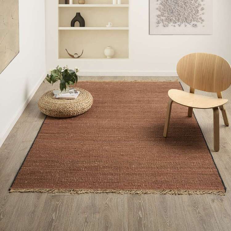 KOO Layla Jute Rug Rust