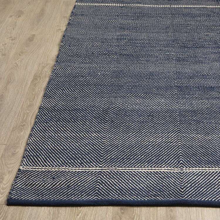 Spotlight Blue Rug KOO Soya Cotton Rug Blue | Spotlight Australia