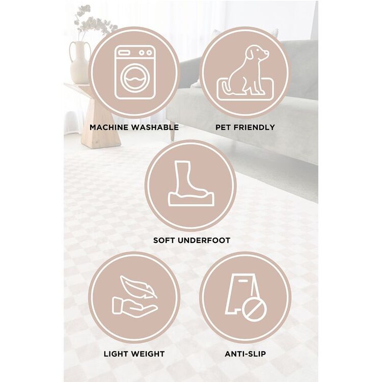 Rug Culture Revive Kyle Machine Washable Rug Silver