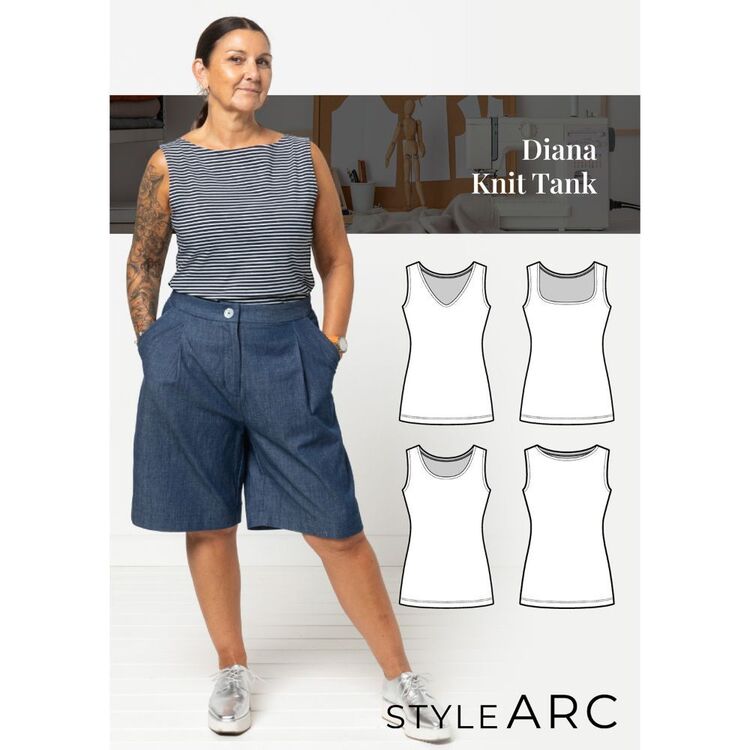 Ytk Patterns Style Arc Diana Knit Tank Pattern | Spotlight Australia