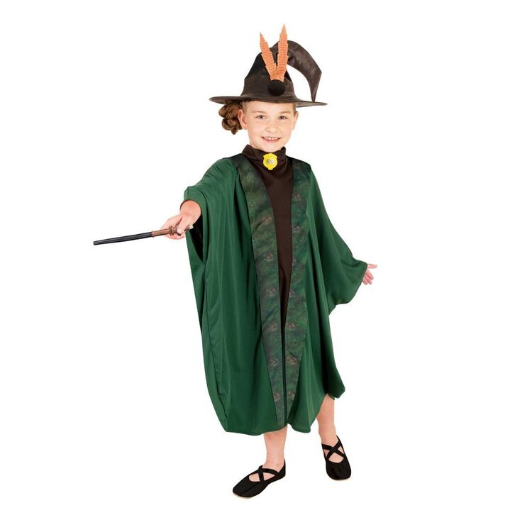 Magical Professor Robe Professor McGonagall Robe Girl's Costume Black | Spotlight Australia
