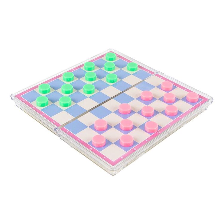 Magnetic Checker Set Magnetic Checkers Set Pink | Spotlight Australia