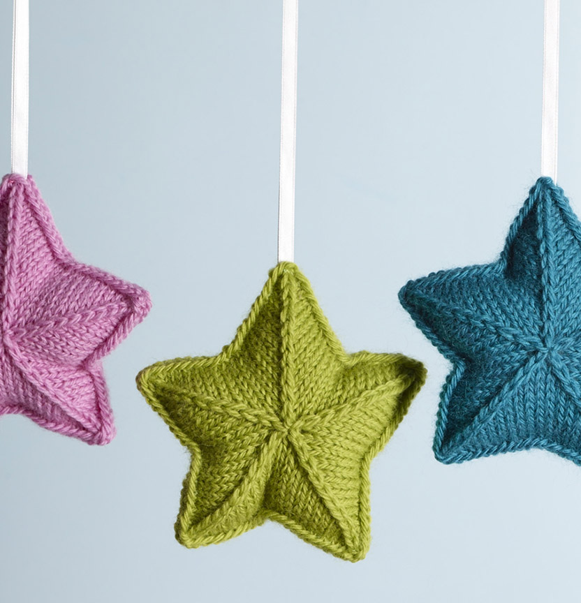 Pure Wool Entwine Christmas Stars Project