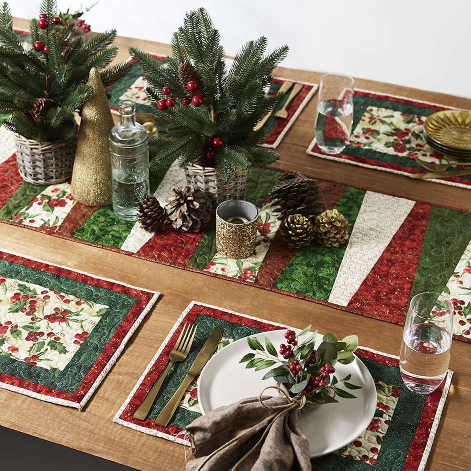 Quilted Christmas Table Setting Project