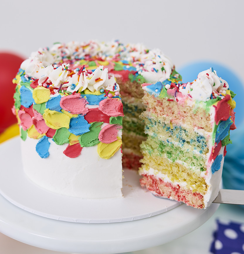 Rainbow Layer Cake Project