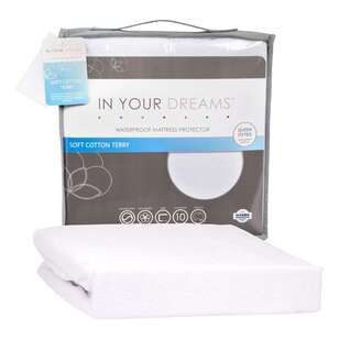 In Your Dreams Waterproof Mattress Protector White