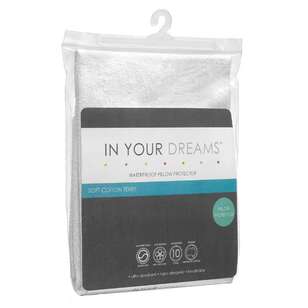 In Your Dreams Waterproof Pillow Protector White Standard