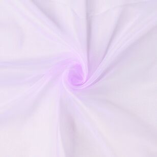 Plain 112 cm Crystal Organza Fabric Lilac 112 cm