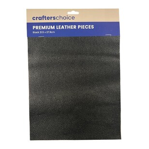 Crafters Choice Premium Leather Black 21.5 x 27.9 cm