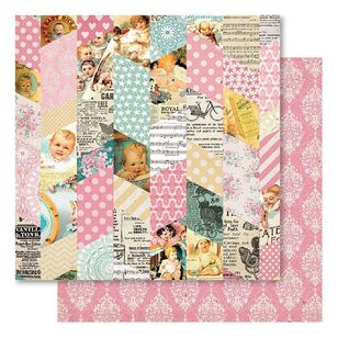 Bella! Loose Paper Baby Girl Montage 30 x 30 cm Multicoloured 30 x 30 cm