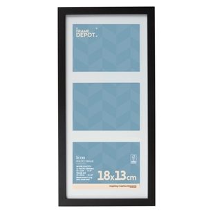 Frame Depot Icon 3-In-1 Frame Black 13 x 18 cm