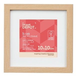 Frame Depot Icon 10 x 10 cm Frame Natural | Spotlight Australia