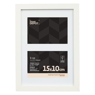 Unigift Core 2-In-1 Frame White 10 x 15 cm