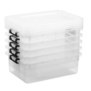 10l Loop Storage Box Living Space 10 L Storage Box 5 Pack Clear/Blue | Spotlight Australia
