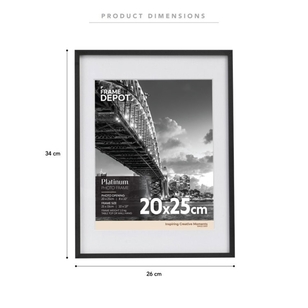 Frame Depot Platinum Frames Black 20 x 25 cm