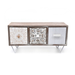 Ombre Home Bohemian Bliss Etched Drawer Natural 32 x 13 x 16 cm