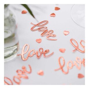 Ginger Ray Botanical Wedding Love Table Confetti Rose Gold 13 g