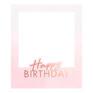 Ginger Ray Mix It Up Birthday Polaroid Frame Pink & Rose Gold