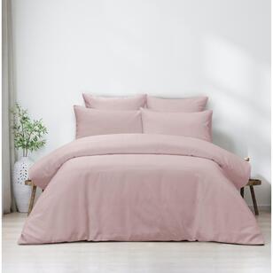 Mode Taylor Waffle Quilt Cover Set Blush