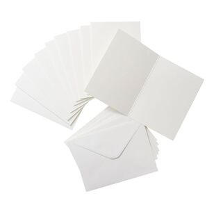 Francheville 127 x 175mm Watercolour Announcement Cards 10 Pack White 14 x 13.3 cm