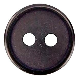 Hemline Round Nylon 18 Button 8 Pack Black 11 mm