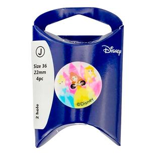 Disney Princess Buttons Multicoloured 22 mm