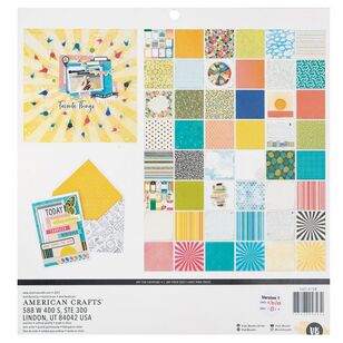 American Crafts Vicki Boutin Where To Next Paper Pad Where To Next 12 x 12 in