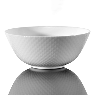 Wiltshire Diamond Noodle Bowl White 18 cm