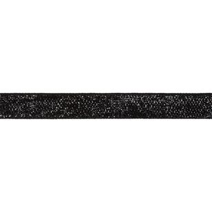 Simplicity BTS Metallic Velvet Ribbon  Black 1.5 cm x 2.74 m