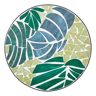 Mosaic Fern Planter Table Green 56 x 35 cm