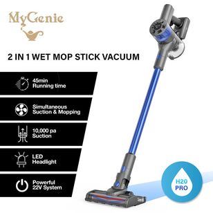 Mygenie Wet Mop 2-In-1 Cordless Stick Vacuum Blue