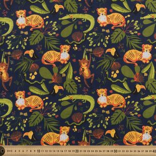 Jungle Dreams 120 cm Multipurpose Cotton Fabric Multicoloured 120 cm