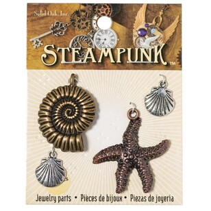 Steampunk Sealife Charms Multicoloured