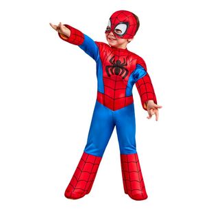 Disney Spiderman Toddler Deluxe Costume Multicoloured Toddler