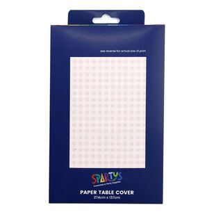 Spartys Gingham Paper Table Cover Gingham 137 x 274 cm