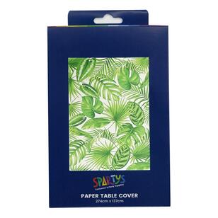 Spartys Tropical Paper Table Cover Multicoloured 137 x 274 cm