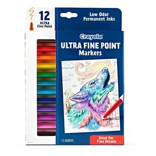 Crayola Ultra Fine Point Markers 12 Pack Multicoloured