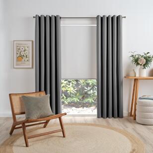 Emerald Hill Knox Blockout Eyelet Curtains Pepper