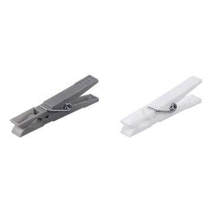 Boxsweden Essentials Clothes Pegs 40 Pack White & Grey