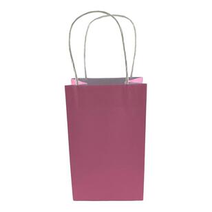 Alpen Pastel Paper Party Bag 5 Pack Pink 215 x 130 mm