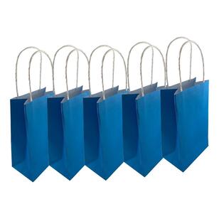 Alpen Paper Party Bag 5 Pack Blue 215 x 130 mm